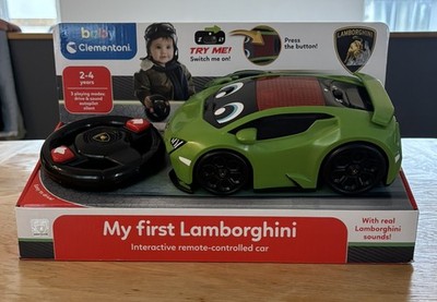 Clementoni - Mein erster Lamborghini RC Auto ferngesteuertes Spielzeugauto Licht & Sound