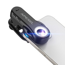 Phone Microscope, 40x/80x/120x 3-in-1 with LED UV Light CPL Lens for smartphone
