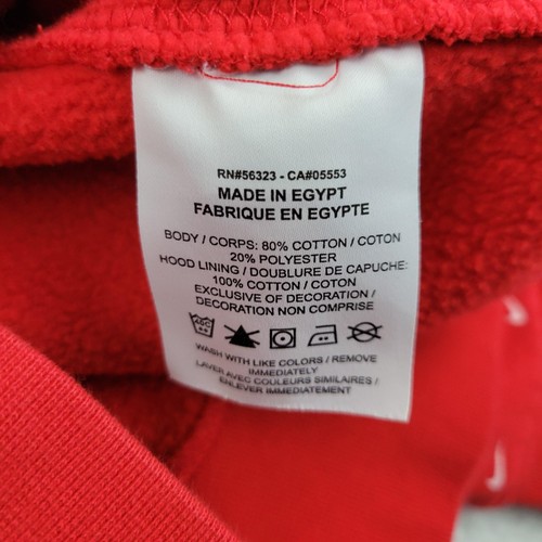 Nike Hoodie Herren Small rot weiß Swoosh CJ5405-657 Pullover Sweatshirt Logo - Bild 7 von 10