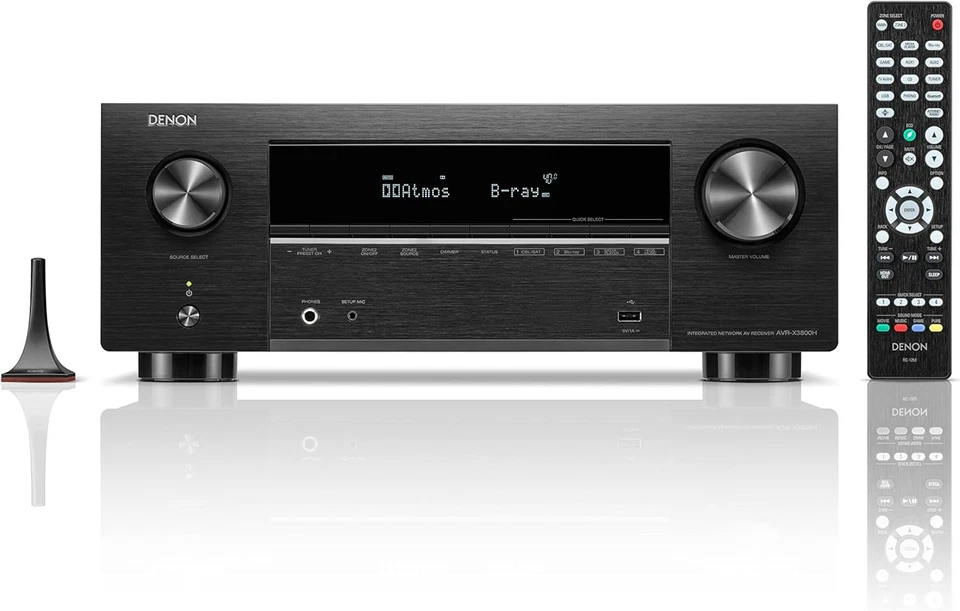Denon AVC-X3800H 9.4-Kanal AV-Receiver 8K HEOS WLAN IMAX Dolby Atmos Schwarz - Bild 2 von 4