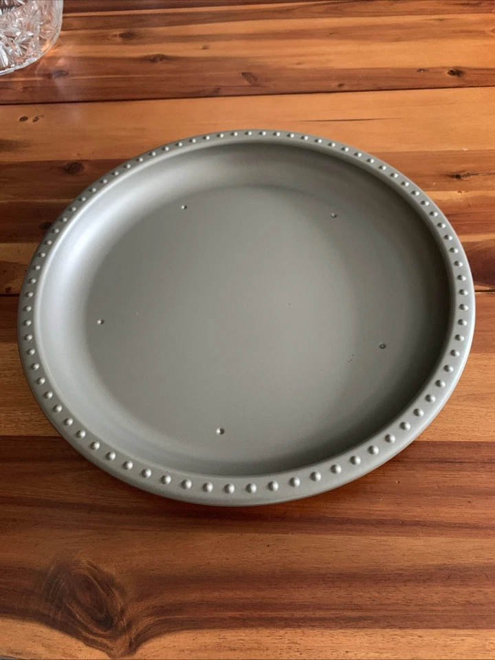 IKEA BLODOLVON Tablett ,Kerzen-/Dekoschale Metallic Grau Beige ,Ø34cm.x 3cm.H - Bild 4 von 4