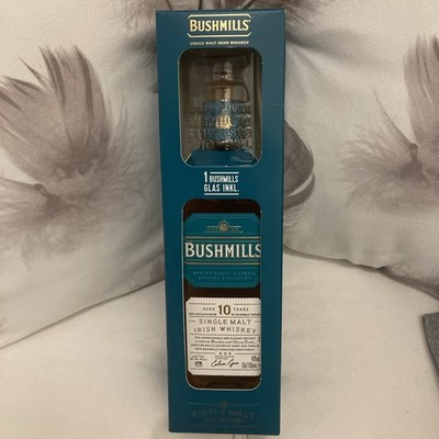 Bushmills Single Malt Irish Whiskey 10 Jahre, 40% Vol. 0,7 l Geschenkset