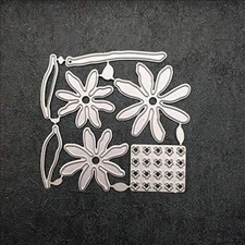 Cutting Dies for Card Making, Daisy Flowers Metal Cutting Dies Stencil for DIY S