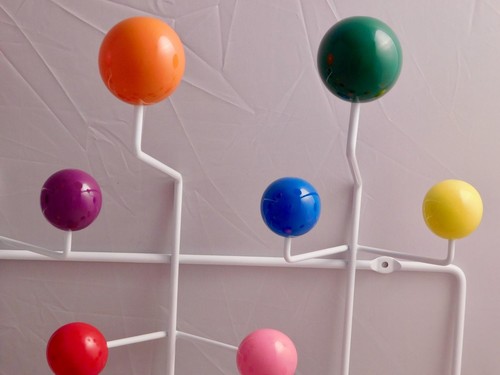 Mid Century Modern Style Bubble Ball bunte Aufhänger, Hutablage - Bild 4 von 6