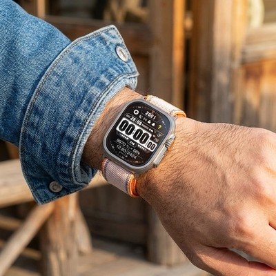 Nylon Band for Apple Watch Ultra 11 10 9 8 7 SE Parachute Clasp Adjustable Strap