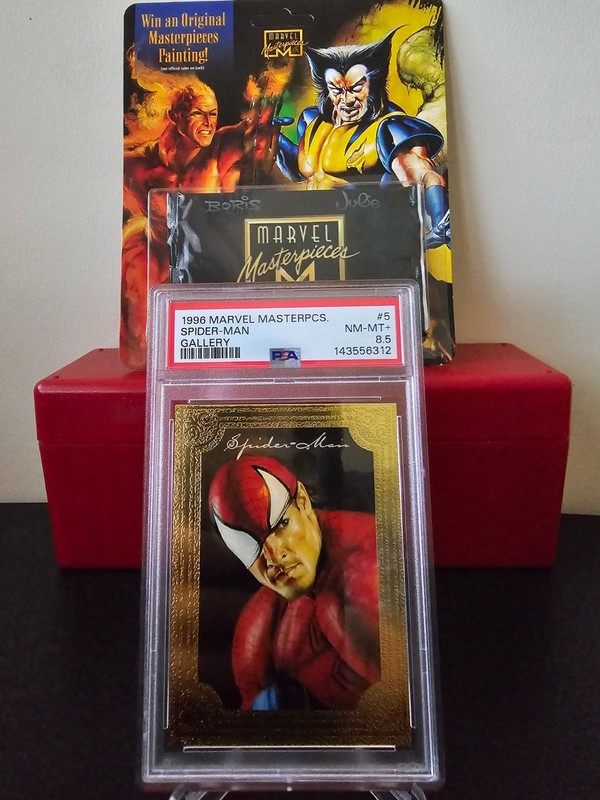 1996 Marvel Masterpieces Gold Gallery  Spider-Man 8.5