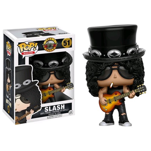 Pop! Funko 10cm Rocks Guns N Roses Slash 51 w/ Guitar Vinyl Figurine/Collectable - Picture 2 of 2