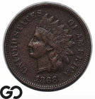 1868 Indian Head Cent Penny Choice, Better Date