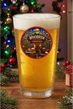 Christmas - Grinch Who Brew - 16oz Pint Glass Handmade Barware Beer Liquor Drink