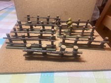 Model fencing, 8 x approx 12 x 2.5 cm, wooden for scale see photos, good cond