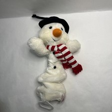 Vintage Dakin Frosty The Snowman Plush Musical Pull String Crib Baby Toy 1991
