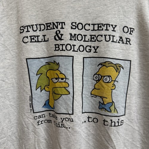 Camiseta Promocional De Colección Años 90 Los Simpson Profesor de Ciencias Adulto Dibujos Animados TV Show XL - Imagen 2 de 9