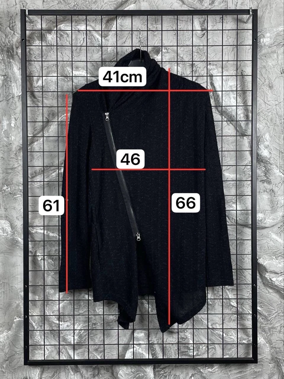 Jackrose Japanese Brand Assymetrical Avantgarde Zip Jacket Siz M Rick Owens Vibe image 15