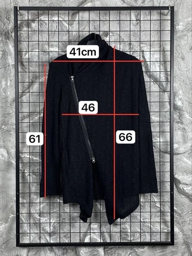 Jackrose Japanese Brand Assymetrical Avantgarde Zip Jacket Siz M Rick Owens Vibe image 15