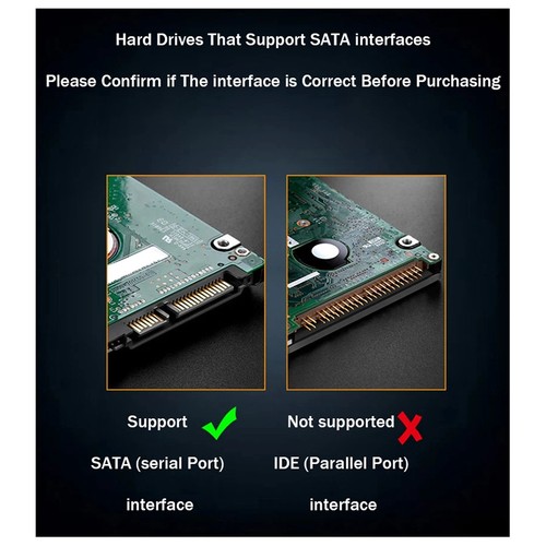 2,5--Boitier de disque dur, SATA vers USB 3.1, Boîtier de disque dur externe,9736 - Photo 8/10