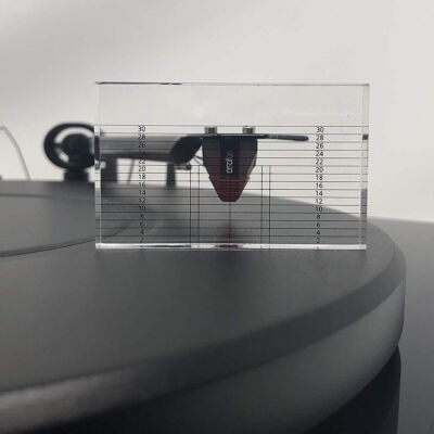 Azimuth-Einstellungs Acryl Ruler Device Lehre Schablone für Tonabnehmer
