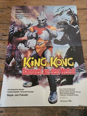 King Kong  - Dämonen aus dem Weltall - 9 AF + A1 Plakat + Kleinplakat + Dia