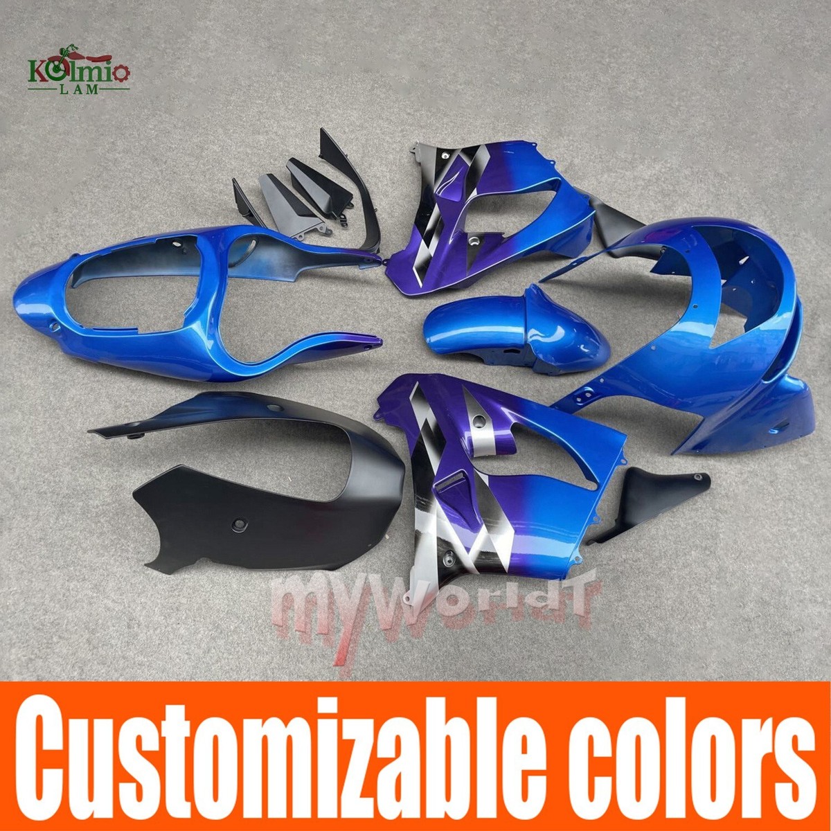 Panel Kit Fit Kawasaki Ninja ZX9R ZX900 1998-1999 Fairing Bodywork