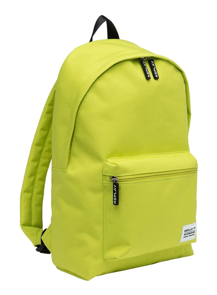 REPLAY Backpack Rucksack Rucksack LT Yellow Green neongelb schwarz Neu - Bild 2 von 3