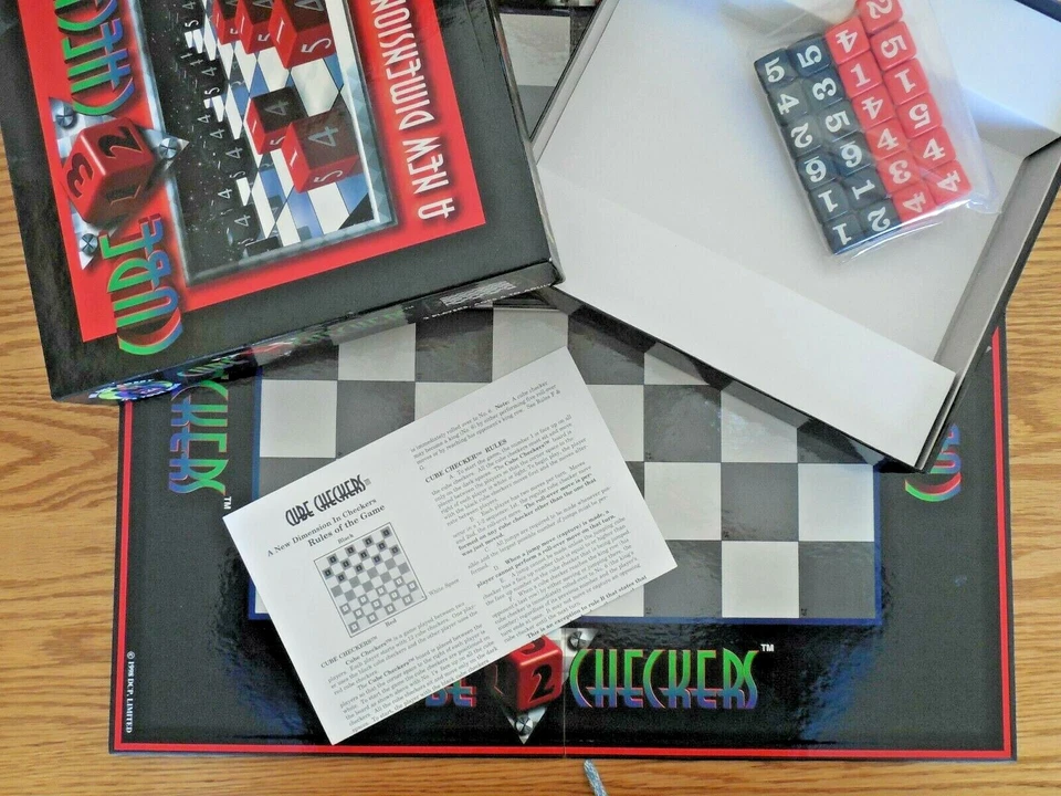 NEW 1998 Bill Cosby It's Your Move "Cube Checkers" Game - A New Dimension w Dice - Image 3 of 4