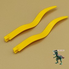 X2 Playmobil Gelbe Flagge - Mittelalterliche Burg - Banner Hänger - Krieger