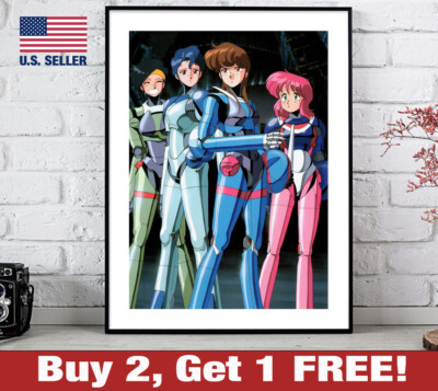 Bubblegum Crisis Poster 18'' x 24'' Print 80s 90s Anime Manga Wall Art 7