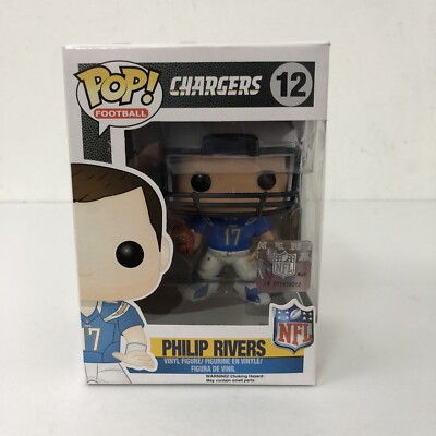 Funko Pop! Football Philip Rivers Chargers With Helmet #12 NEW