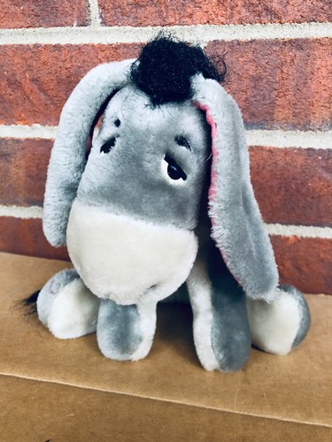 1980s Eeyore Donkey Vtg Plush Toy from Winnie the Pooh Officially Licensd Disney - Picture 3 of 5