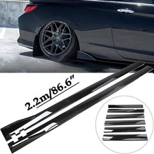 86.6 Gloss Black Sideskirts Extention Body Kit For Hyundai Genesis Coupe