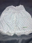 Vintage Cabbage Patch Kids/Doll Clothes - White/Blue Rosebud Romper (88)