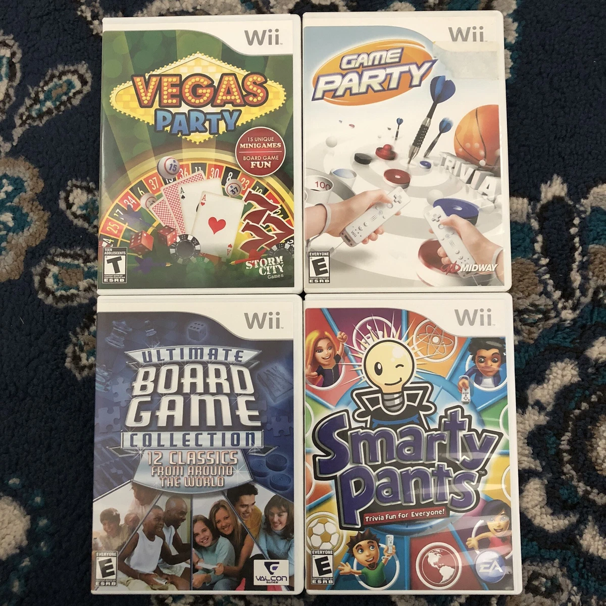 Nintendo Wii Lot Vegas Party Game Party Ultimate Board Game Smarty Pants