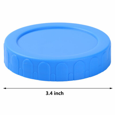 20Pcs Plastic Standard Storage Screw Caps Lids for Mason Jars Regular Mouth 86mm