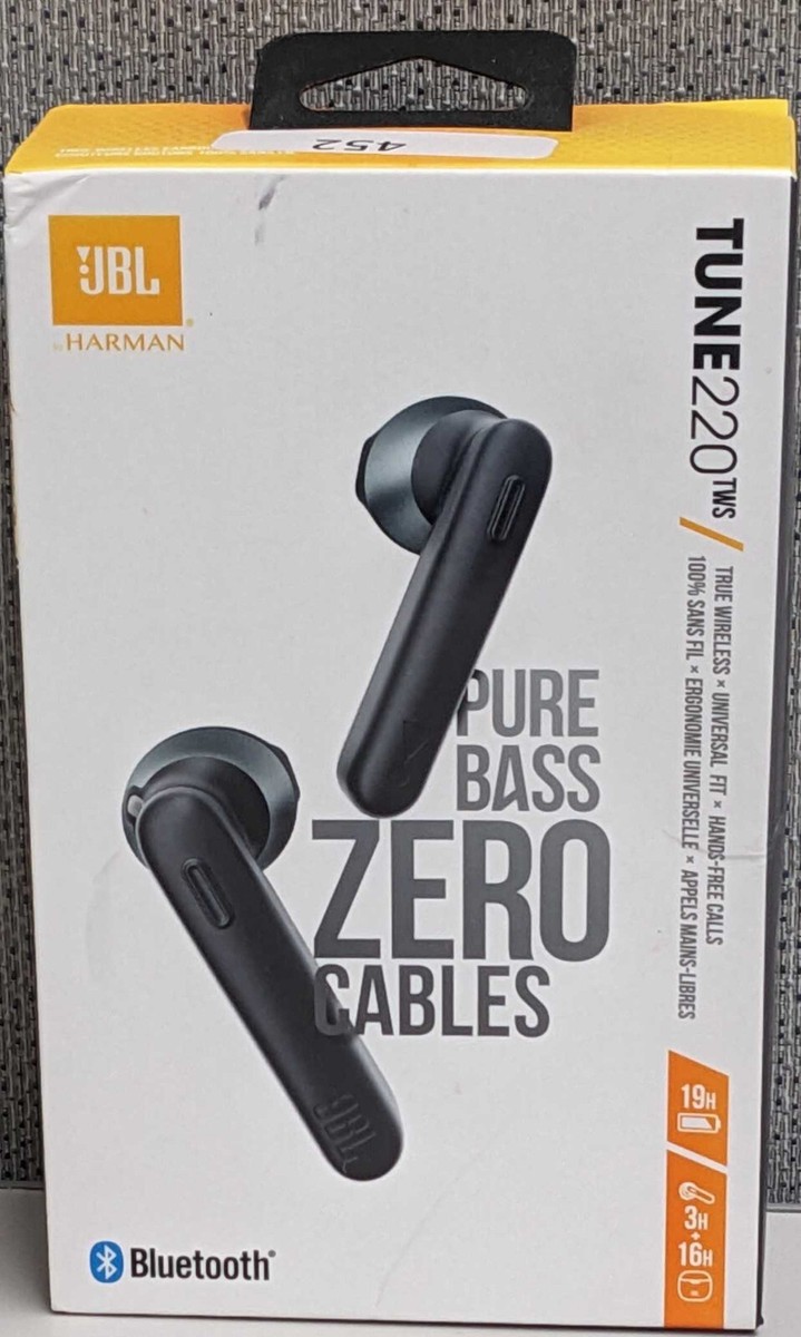 JBL TUNE 220TWS Pure Bass True Wireless in-Ear Headphone Black