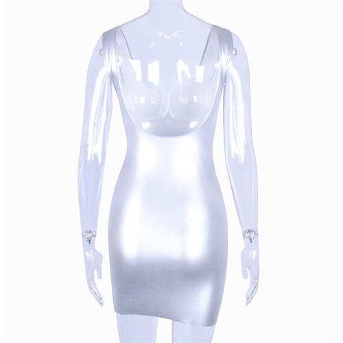 Womens Short Mini Dress Bandage Party Bodycon Sleeveless Evening Cocktail Club - Picture 9 of 15