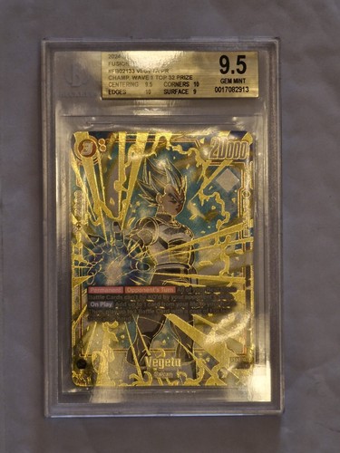 Vegeta FB02-133 ALT ART-Top 64 Dragonball Fusion World Championship Promo BGS9.5 - Picture 9 of 10