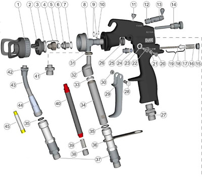 DÜRR Verschlussschraube M8x1 L10- M41090173 für Optima 2100 EcoGun 2100 NEU