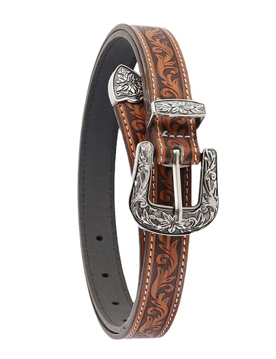 Girls Western Belts for Women Brown Cowgirl Belt Cowboy  display picture 1