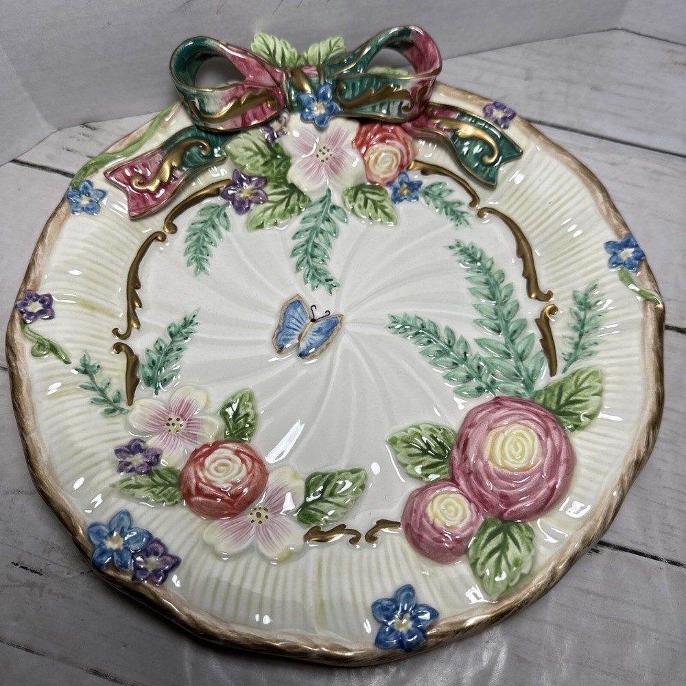 Fitz & Floyd Woodland Spring Canapé Decorative Plate - Thumbnail 4