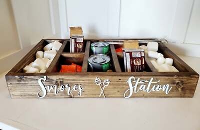 Large 3D Smores station box - Smores box - Camping station - Smores Bar - Smores