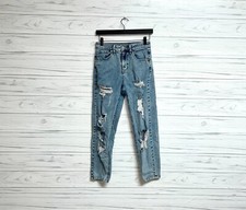 Wild Fable jeans womens size 2 high rise mom jean tapered slim blue stretch