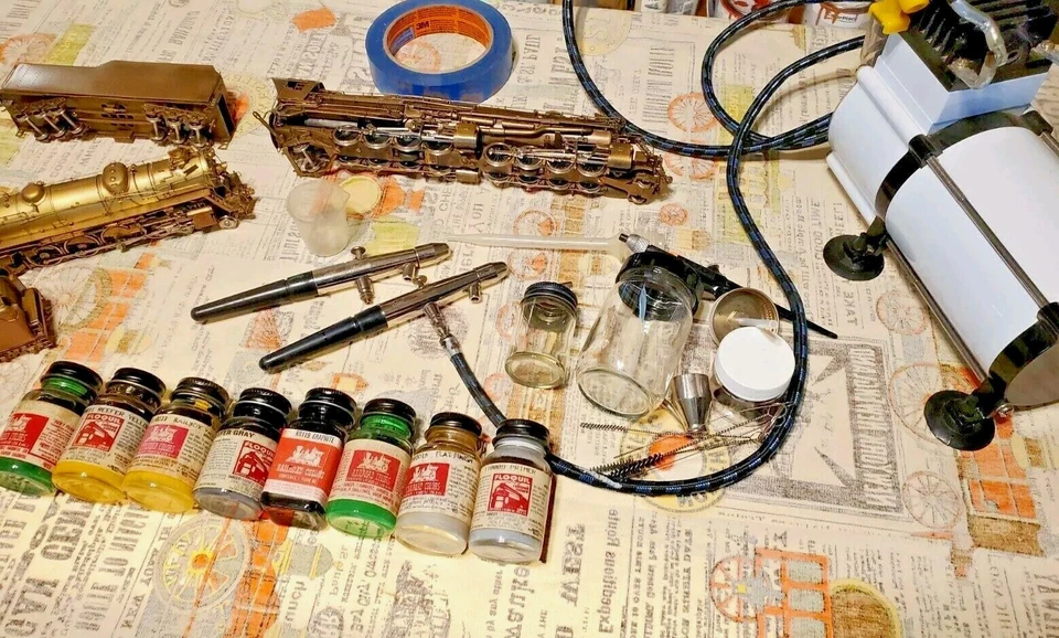 A-1  R.M.T.&.T - Brass Steam Engine  Painting Service  starts at $ 295.00 - Image 2 of 4