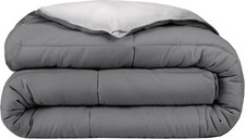 Queen Comforter - Reversible Colors - Goose Down Alternative Premium 1800 Series