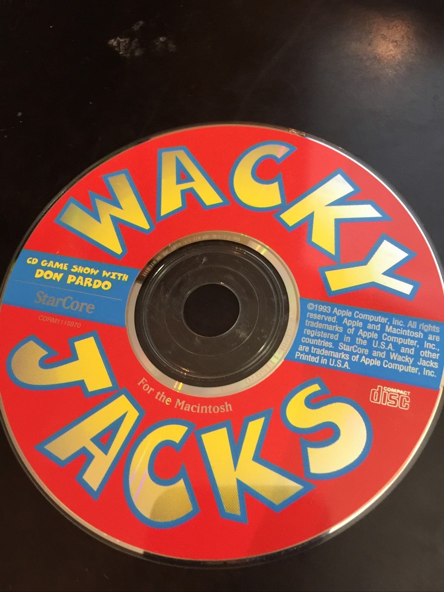 Wacky Jacks For the Macintosh CD-ROM Vintage 1994 Apple