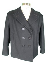 Sterlingwear Womens Black Usn Wool Peacoat 18s Usa