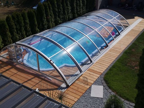 Pool Set GFK Schwimmbecken 9 X 3,2 X 1,5 Italy Genova mit Überdachung EcoClassik - Bild 18 von 32