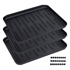 3x Schuhablage 37 x 30 cm Schuhabtropfer Schuhabtropfschale Schuhwanne