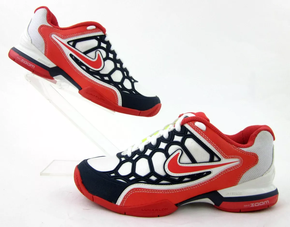 NEW Nike Zoom Breath 2K12 Womens Tennis Specific Shoes Red White