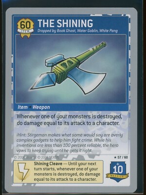 Maplestory iTCG NPC Heroes - The Shining 57/60 Rare Item Card - WOTC 2008