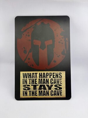 MAN CAVE /Aluminum Sign  8'' x 12''