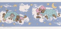Scooby Doo Bed Time Pajamas Blue Clouds Cartoon Network Wallpaper Wall Border Scooby Doo Bed Time Pajamas Blue Clouds Cartoon Network Wallpaper Wall Border